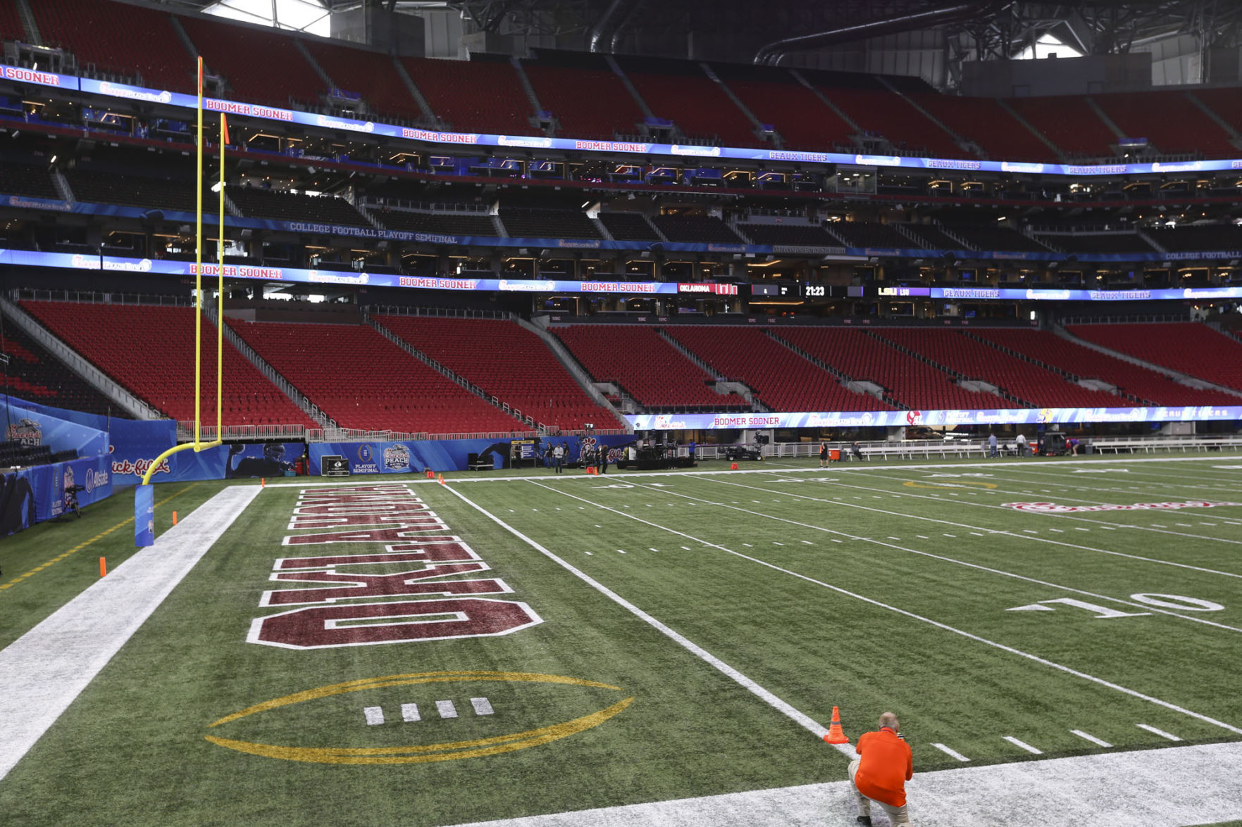 OU end zone
